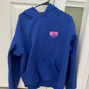 White Fox Blue Hoodie